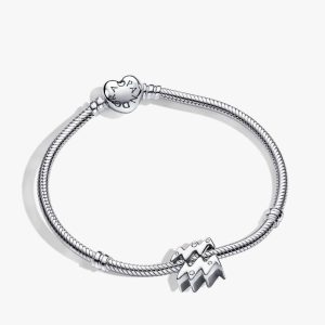 Aquarius Zodiac Charm Bracelet Set 2 Quantity