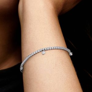 FINAL SALE - Sparkling Drops Tennis Bracelet Sterling silver