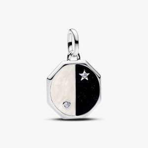 FINAL SALE - Yin & Yang Dangle Charm Sterling silver