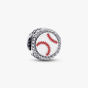 Engravable Baseball Charm Sterling silver