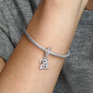 21st Celebration Dangle Charm Sterling silver