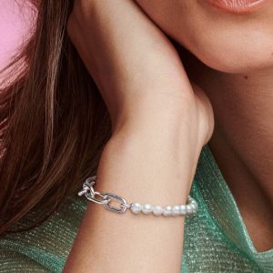 Pandora ME Treated Freshwater Cultured Pearl Bracelet Sterling silver
