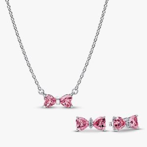 Wrapped In A Bow Necklace and Earring Set 2 Quantity