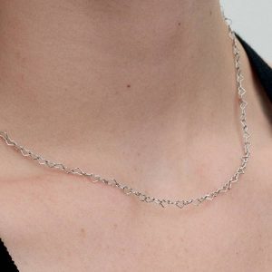 Linked Hearts Collier Necklace Sterling silver