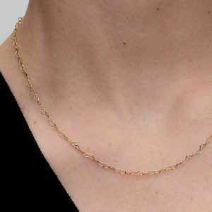 Linked Hearts Collier Necklace 14k gold plating