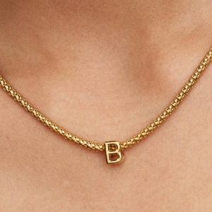Letter B Alphabet Charm 14k gold plating