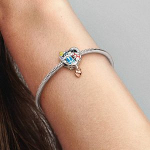 Disney Ohana Lilo & Stitch Inspired Charm Sterling silver, 14k rose gold plating