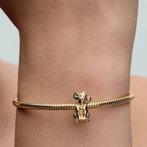 Disney The Lion King Simba Charm 14k gold plating