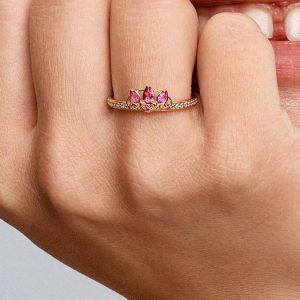 Disney Princess Rapunzel Tiara Ring 14k gold plating