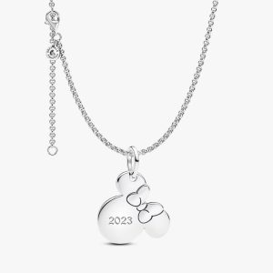 Engravable Minnie Mouse Necklace Set 2 Quantity