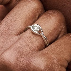 Pandora Infinite Sterling Silver Lab-grown Diamond Ring 0.25 ct TW, Sterling silver