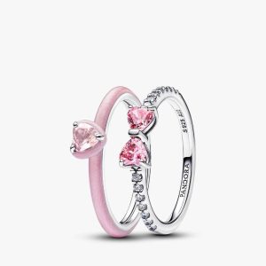 Think Pink Ring Set 2 Quantity
