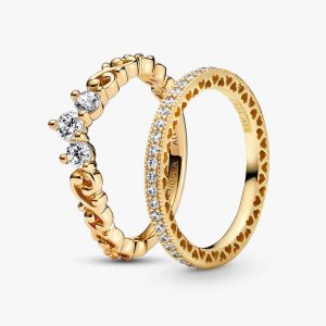 Regal Golden Tiara Ring Set 2 Quantity