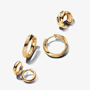 Twisted Hoop earring set 3 Quantity