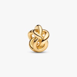 Infinity Knot Charm 14k gold plating