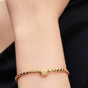 Textured Star Mini Charm 14k gold plating