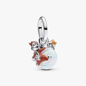 Disney Chip & Dale Bauble Dangle Charm Sterling silver