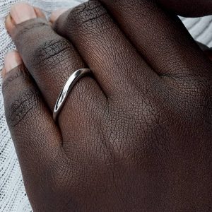 Organically Shaped Band Ring Sterling silver