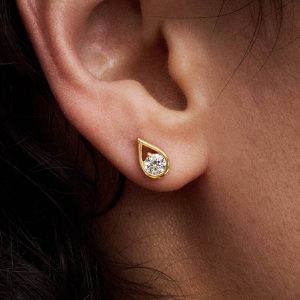 Pandora Infinite 14k Gold Lab-grown Diamond Earrings 0.50 ct TW, 14k gold