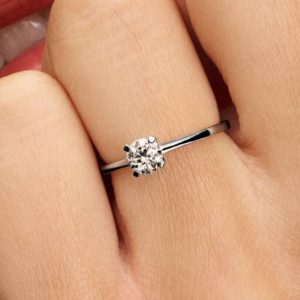 Pandora Era Lab-Grown Diamond Ring 0.50 ct TW, 14k white gold