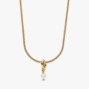 June Eternity Circle Dangle Charm Necklace Set 2 Quantity