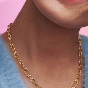 Pandora ME Small-Link Chain Necklace 14k gold plating