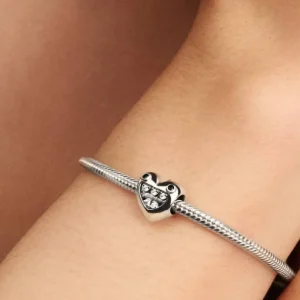 Mom's Little Monsters Heart Charm Sterling silver